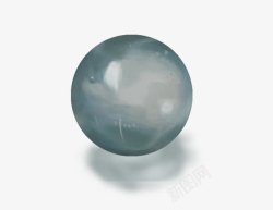 玻璃球质感产品实物玩具一颗灰色水晶玻璃球图标高清图片