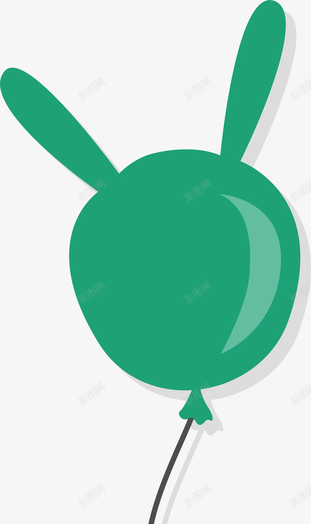 可爱兔子耳朵气球png免抠素材_新图网 https://ixintu.com 兔子耳朵 卡通图案 可爱 庆祝 彩色 气球 矢量图案