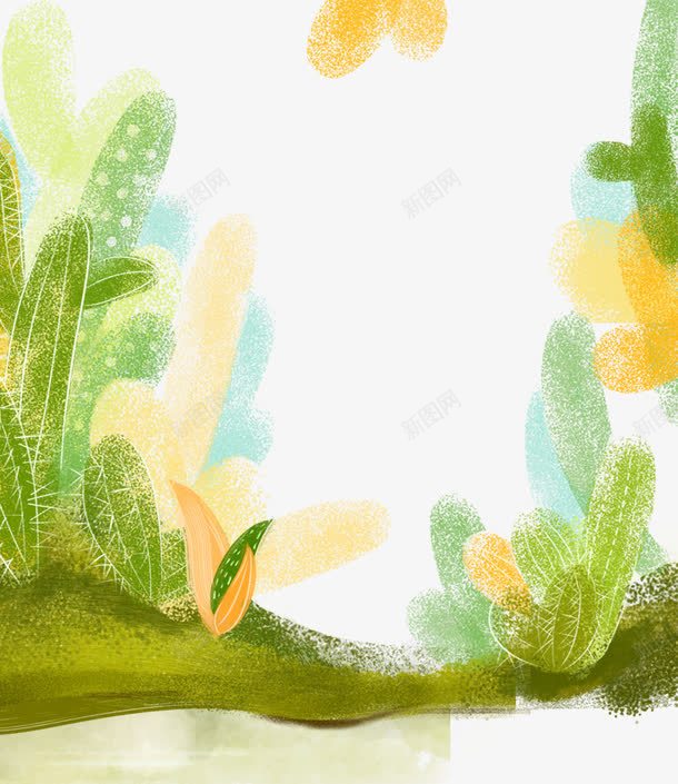 水彩背景堆png免抠素材_新图网 https://ixintu.com 卡通 卡通动漫 印花图案 手绘 服装印花 服装印花设计 水墨 水彩 素材堆 绿色 装饰