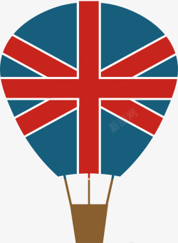 英国热气球矢量图素材
