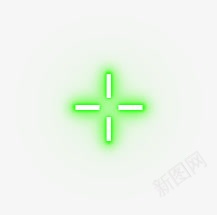 绿色光标瞄准发光光效png免抠素材_新图网 https://ixintu.com 光光 光标 瞄准 绿色