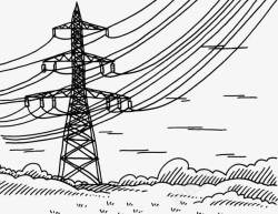 电力塔高压电线设备高清图片