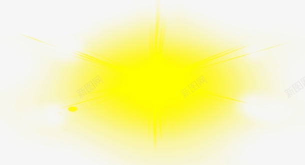 黄色光源效果png免抠素材_新图网 https://ixintu.com 光源 发散 效果 素材 黄色