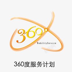 数字logo360度服务计划图标高清图片