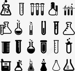实验室矢量图实验室试管图标高清图片