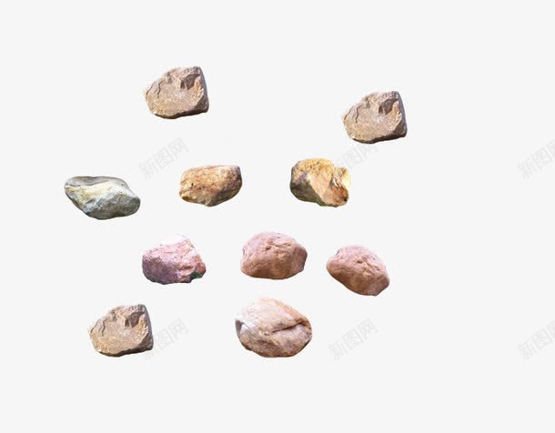 彩色岩石碎块png免抠素材_新图网 https://ixintu.com 小石头 小碎石 岩石 彩色 石块 石子 碎块 碎石块