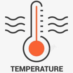 水温温度测量卡通插画高清图片