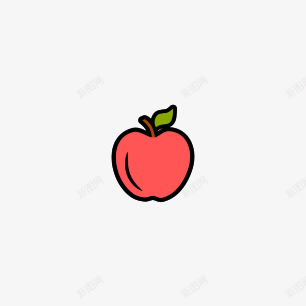 手绘卡通水果苹果图标png_新图网 https://ixintu.com 卡通 图标 手绘 水果 苹果