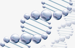 透明珠子螺旋基因线条高清图片