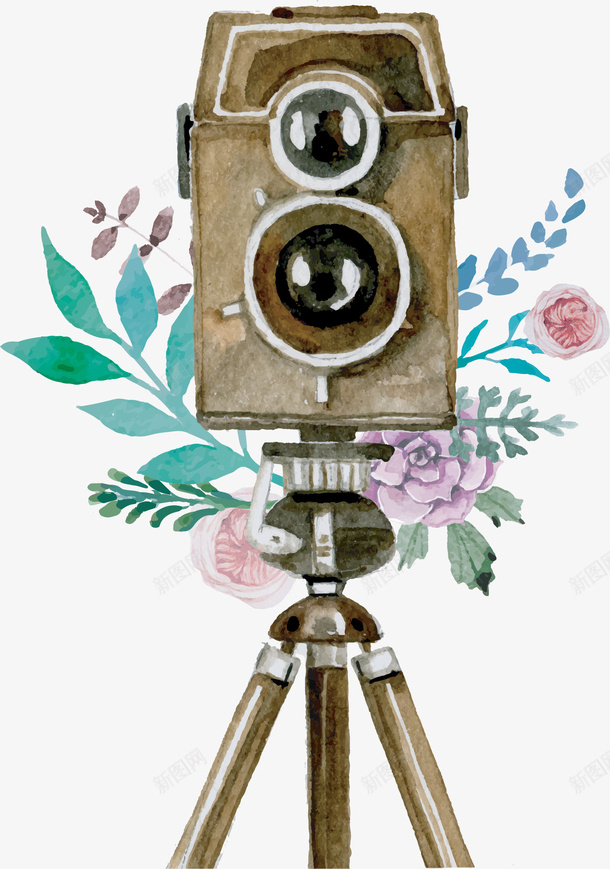 创意卡通水彩相机装饰图案png免抠素材_新图网 https://ixintu.com 复古照相机 手绘相机 数码 水彩相机 相机 相机卡通 相机装饰