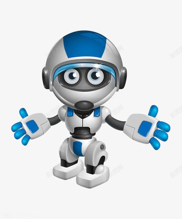 帅气的机器人png免抠素材_新图网 https://ixintu.com 卡通 可爱的 展开双臂 张开双臂 张开双臂的人 手绘 机器人 简笔