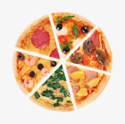 黄色披萨圆形披萨高清图片