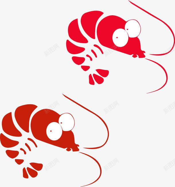 虾子logo图标png_新图网 https://ixintu.com 创意logo 创意小龙虾logo 虾logo 食物logo