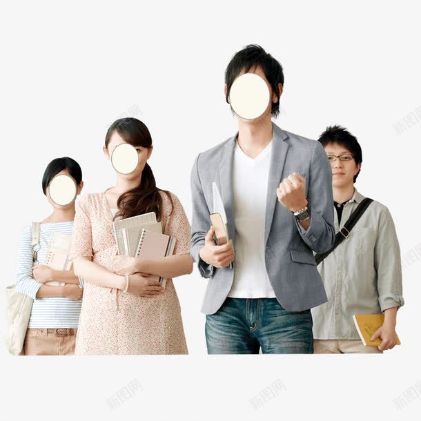 教育培训机构宣传psd免抠素材_新图网 https://ixintu.com 大学生素材 报书本的学生 教育类素材