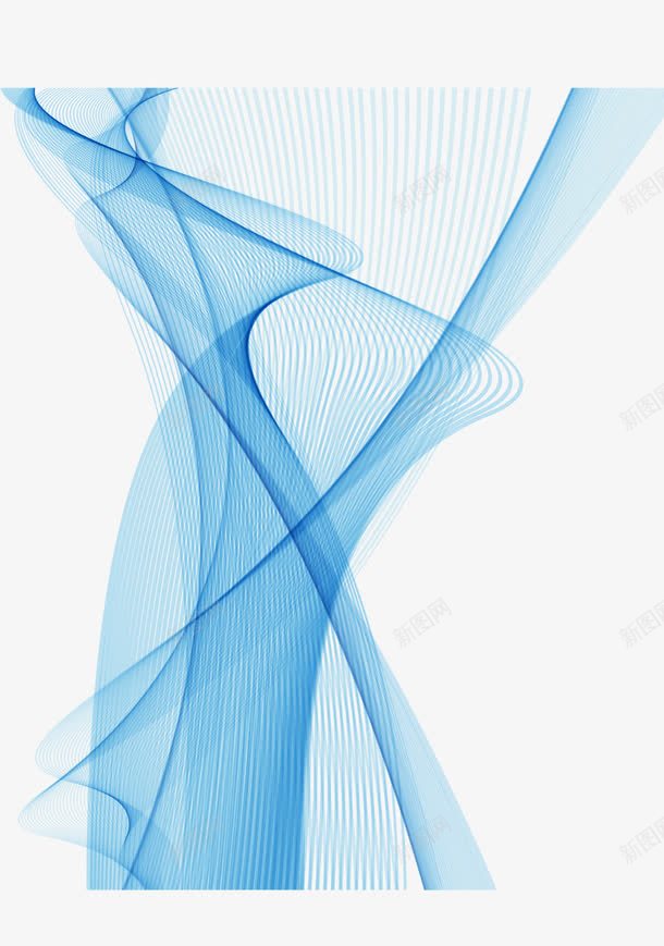 蓝色线条png免抠素材_新图网 https://ixintu.com 几何 切面 条纹 科技 线条 蓝色 蓝色线条