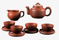 中国传统茶道紫砂茶壶高清图片