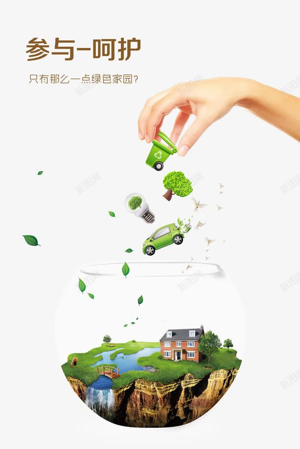 创意保护生态环境png免抠素材_新图网 https://ixintu.com 保护环境 创意 创意海报 参与 呵护 家园 流水 生态园 生态环境