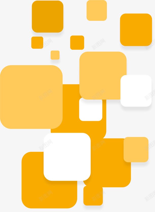 土黄色圆角矩形块png免抠素材_新图网 https://ixintu.com 几何 圆角矩形 土黄色 抽象 矢量素材 艺术 艺术感