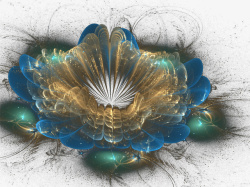 华丽花朵背景图片华丽粒子光效元素高清图片