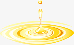 水滴质感金色水滴波浪矢量图高清图片