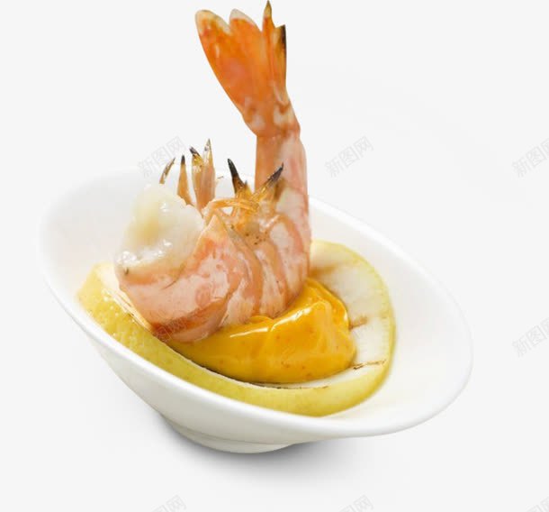 龙虾png免抠素材_新图网 https://ixintu.com 去头龙虾 柠檬 海鲜 美味 美食 自助餐 西餐