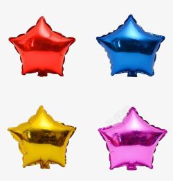 钢化膜png五角星铝箔气球高清图片