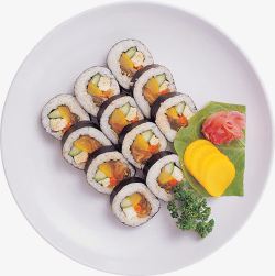 海苔寿司日本料理高清图片