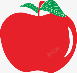 红色苹果矢量图素材