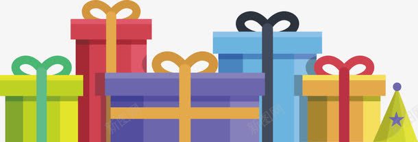 彩色生日礼物堆png免抠素材_新图网 https://ixintu.com 彩色礼盒 生日礼物 矢量png 礼物 礼物堆 送大礼 鼠