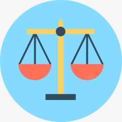 司法裁判尺度平衡图标高清图片