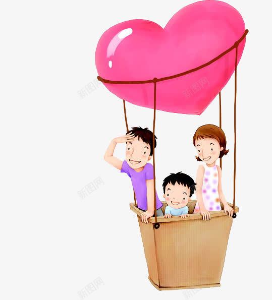 爱心氢气球png免抠素材_新图网 https://ixintu.com 一家三口 一家人 幸福的一家 爱心气球