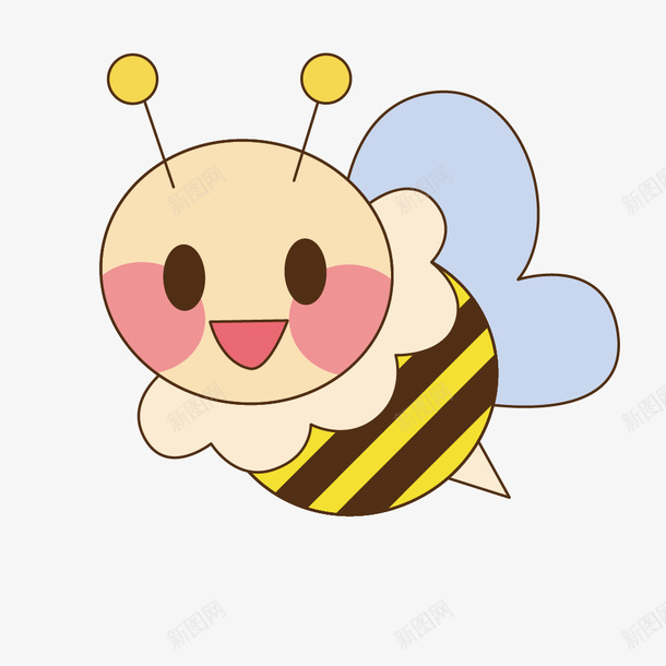 卡通版的小蜜蜂元素png免抠素材_新图网 https://ixintu.com 免抠图 卡通蜜蜂 效果图 昆虫 翅膀 蜂类 蜜蜂 装饰图 装饰画 黄色