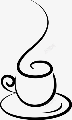 咖啡烟热奶茶饮品高清图片