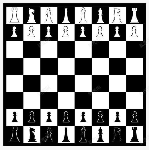 黑白国际象棋盘png免抠素材_新图网 https://ixintu.com 国际象棋 格子 棋子 棋盘 棋盘格 西洋棋 黑白格