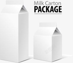 黑白简笔牛奶盒化妆品模型高清图片