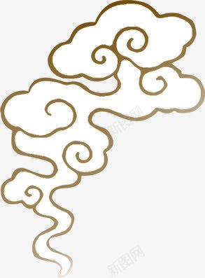 云纹png免抠素材_新图网 https://ixintu.com banner素材 中式纹样 云纹 简笔画