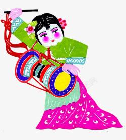 韩国风俗韩国传统腰鼓舞蹈高清图片