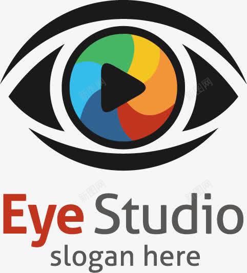 创意眼睛logo矢量图图标ai_新图网 https://ixintu.com logo模板 logo设计 创意设计 影视logo 抽象 标志图标 眼睛 眼睛图标 矢量图