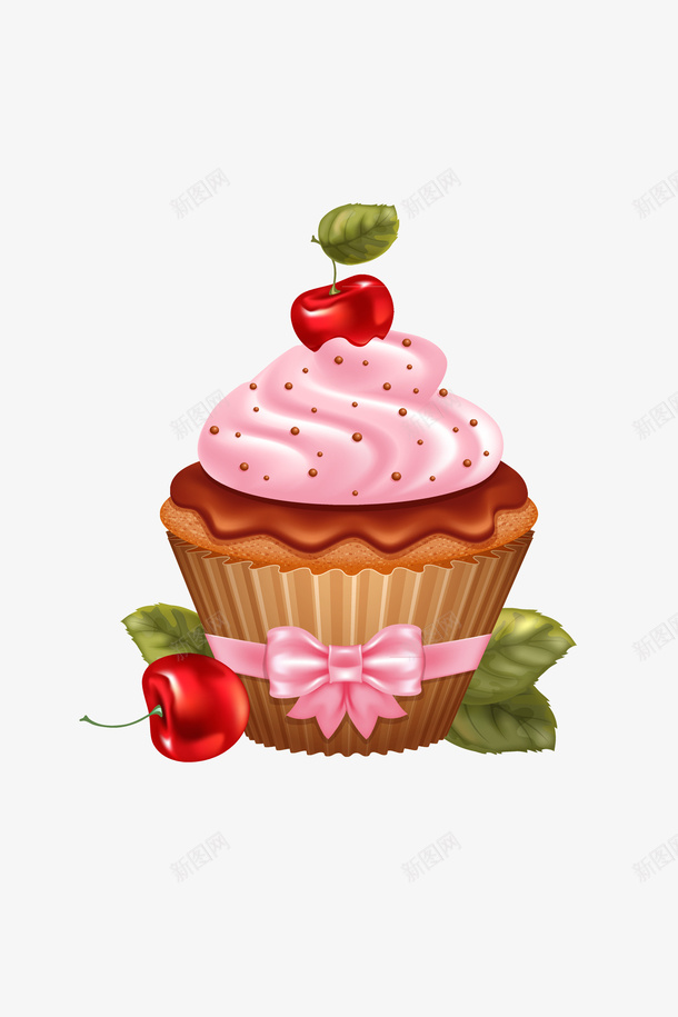 粉色卡通甜品png免抠素材_新图网 https://ixintu.com 卡通手绘 唯美 甜品 甜品屋 粉色 蛋糕 高清