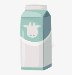 完达山盒装纯牛奶盒装牛奶卡通图案高清图片