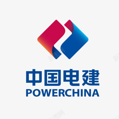 彩色中国电建logo标识图标图标