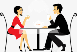 浪漫约会餐厅love背景黑色扁平约会情侣高清图片