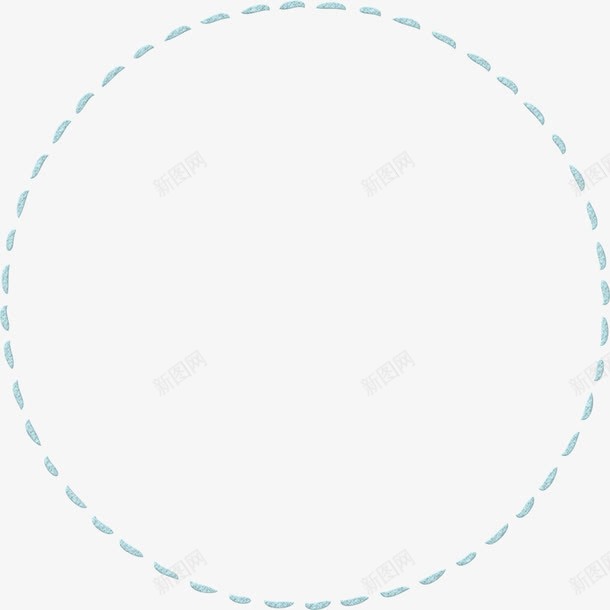 虚线png免抠素材_新图网 https://ixintu.com 圆形 线条 虚线 边框 边饰