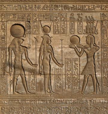 埃及王后法老壁画背景