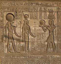 埃及图腾人像埃及王后法老壁画高清图片
