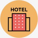 旅馆图标HOTELpng_新图网 https://ixintu.com HOTEL 创意 房子 旅店 楼房 简约旅馆图标 酒店图案