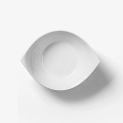 陶瓷餐具白色空盘子高清图片