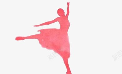 粉红色女人舞蹈图png免抠素材_新图网 https://ixintu.com 中国传统文化 剪影 皮影戏 粉红色 背景 轮廓