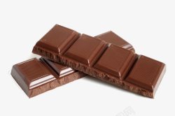 黑背景美食素材巧克力块美食高清图片