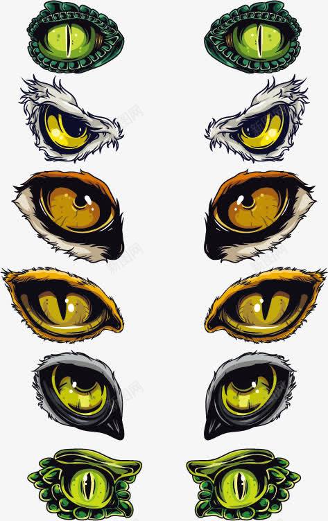 动物眼睛图标png_新图网 https://ixintu.com T恤图案 动物眼睛 服装图案 炫丽背景 眼睛图标 纹身图案 花纹图标 花纹设计
